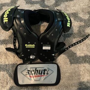 Black and Silver Sports Neck Brace with Adjustable Fit